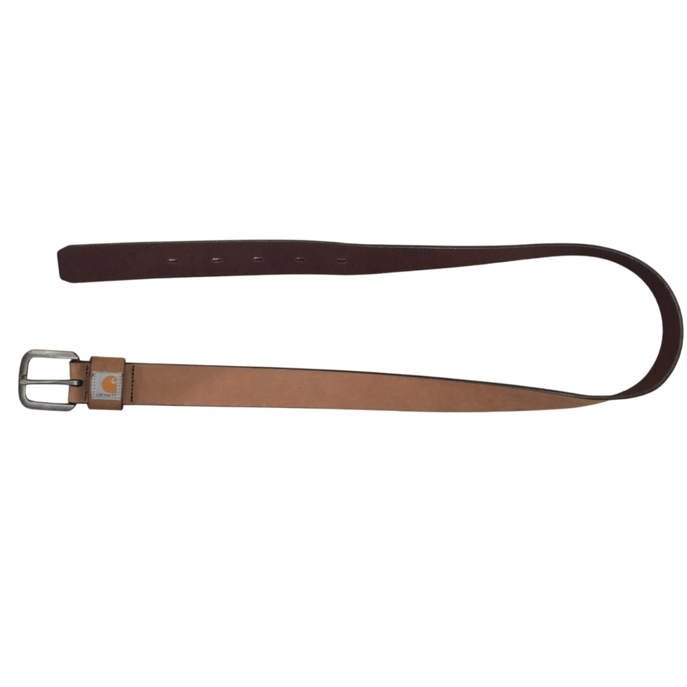 NWT Carhartt Womens Full Grain Leather Tan Brown Belt Size Large - Picture 5 of 5